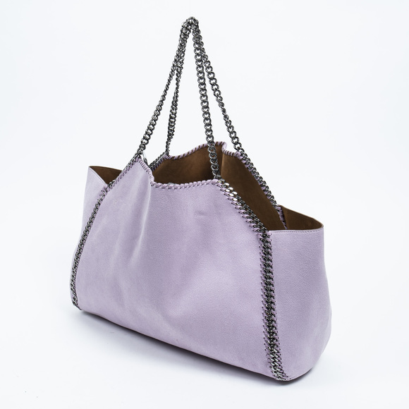 Stella McCartney Large Reversible Oleo Tote   in Light Purple Polyester Canvas - Picture 2 of 7
